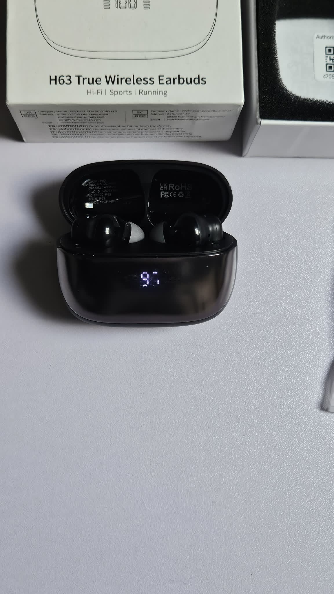 Conyat H63 AI Translator True Wireless Earbuds Bluetooth 5.4 mit LED-Ladecase – B-Ware