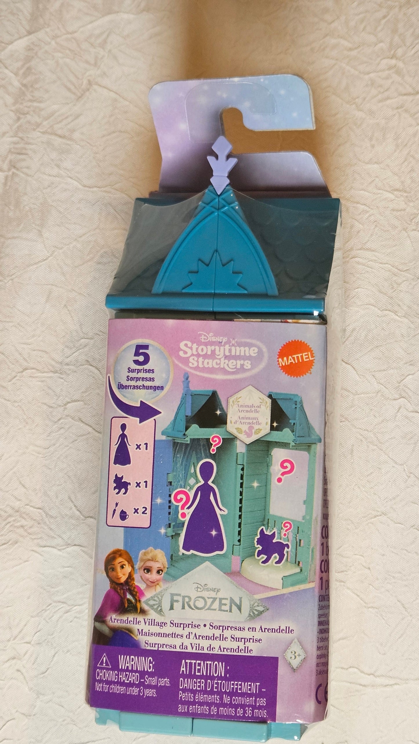 Mattel Disney Frozen Storytime Stackers Arendelle Village Surprise 2er-Set – Lila & Blau – B-Ware OVP