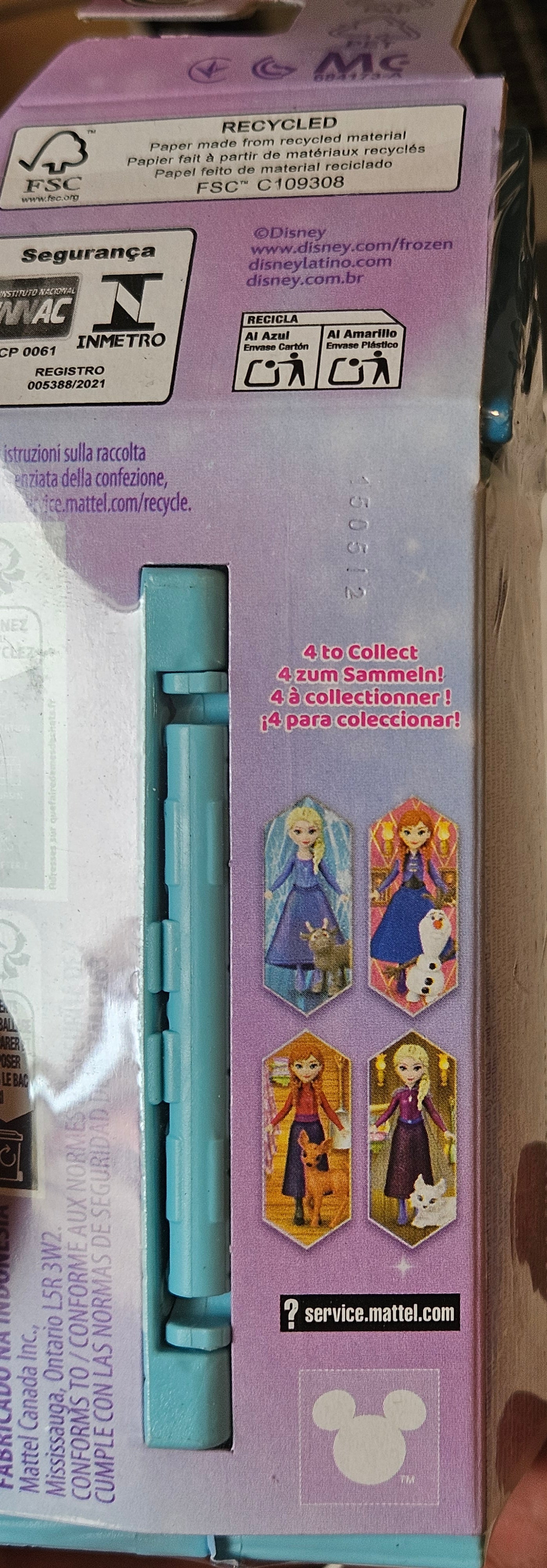 Mattel Disney Frozen Storytime Stackers Arendelle Village Surprise 2er-Set – Lila & Blau – B-Ware OVP