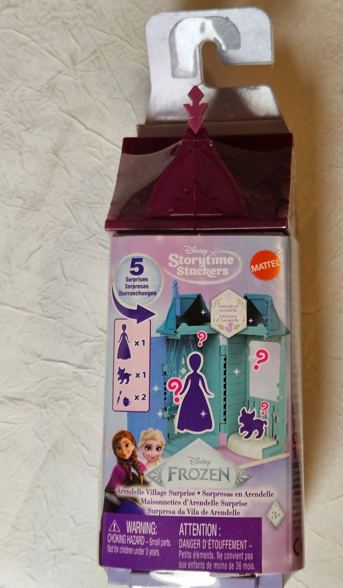 Mattel Disney Frozen Storytime Stackers Arendelle Village Surprise 2er-Set – Lila & Blau – B-Ware OVP