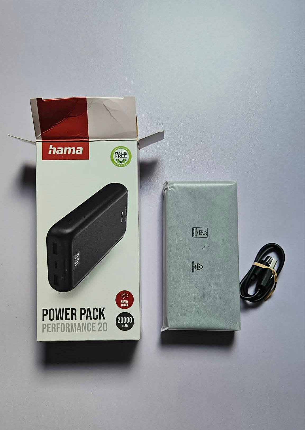 Hama Power Pack Performance 20 20000mAh mit Digitalanzeige USB-C – B-Ware