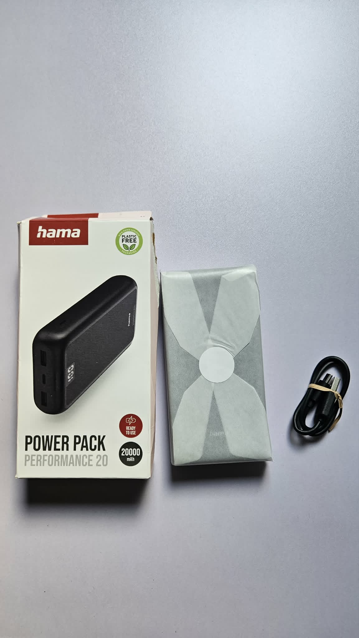 Hama Power Pack Performance 20 20000mAh mit Digitalanzeige USB-C – B-Ware