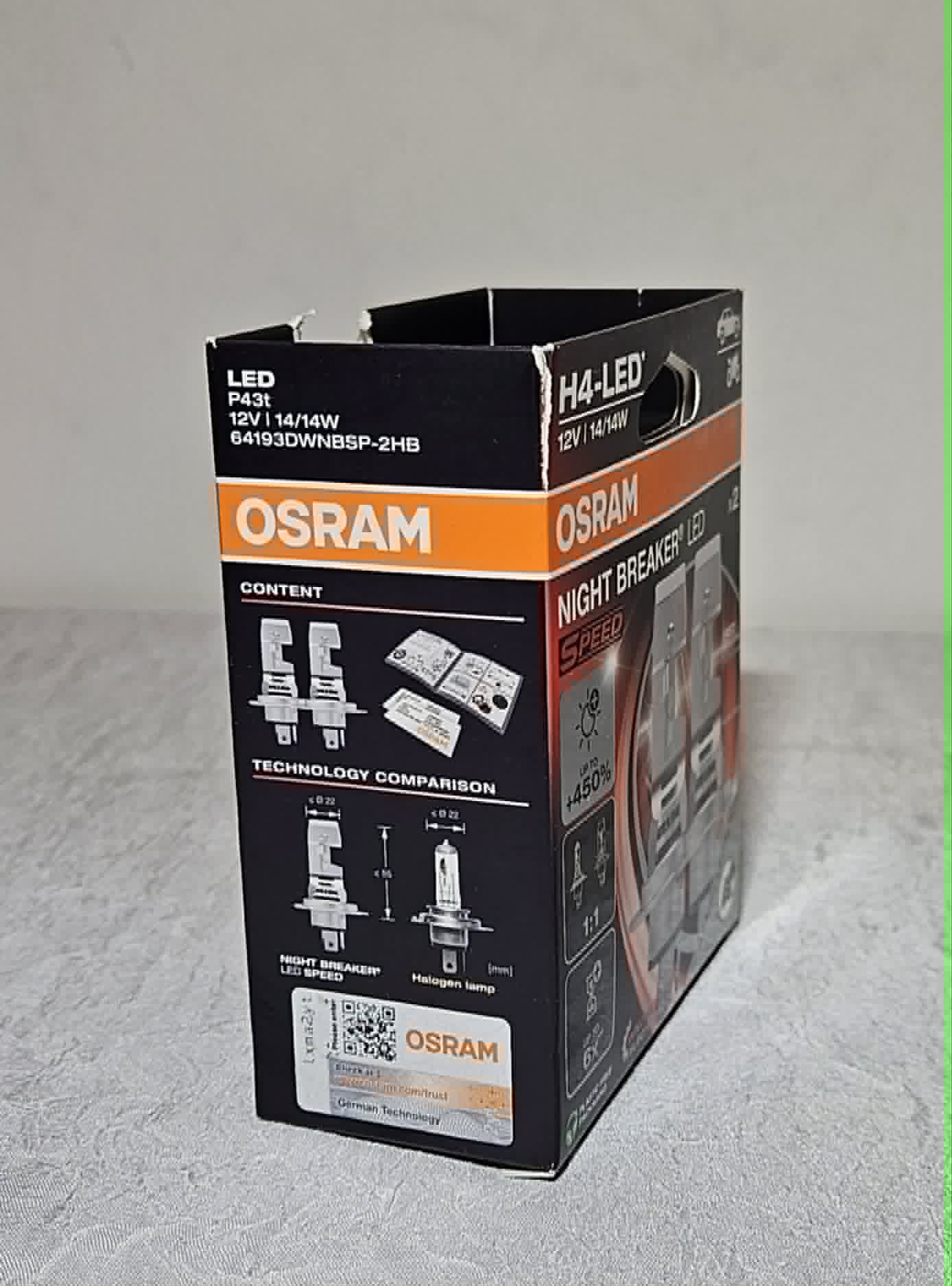 OSRAM Night Breaker LED Speed H4 Set 12V – B-Ware